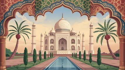 taj mahal agra india