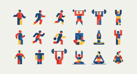 Fototapeta premium gold fitness icons, luxury sport icons, premium gym icons, golden outline fitness, elite sports icons, gold workout symbols, luxury gym equipment icons, premium athlete icons, golden fitness vector, d