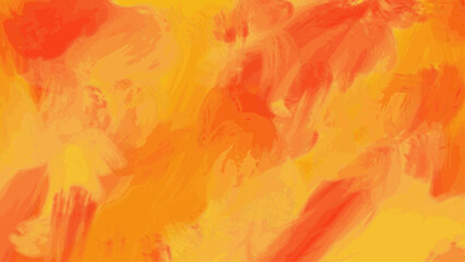 Abstract Orange Oil Painting Texture Background Illustration