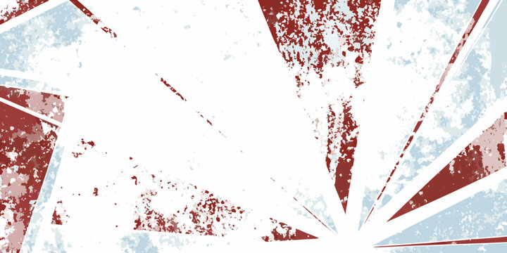 Abstract background with shattered glass effect in red and blue tones