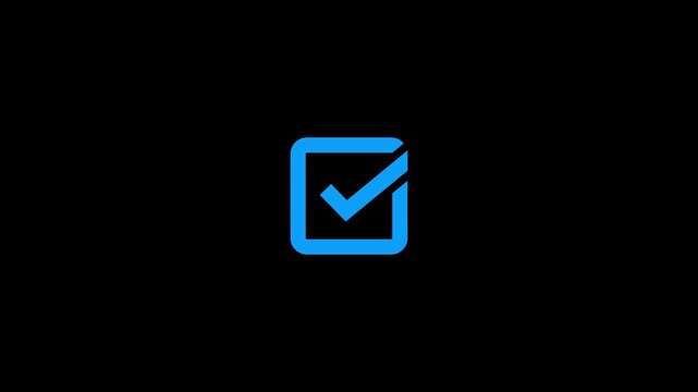 Blue checkmark icon