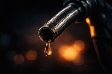 Oil droplet on metal