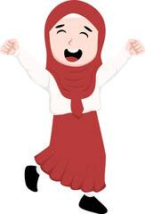 Diverse School Girls Cartoon Characters