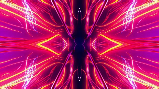 Kaleidoscope content for LED screens, projection mapping, and stage visuals. High-contrast patterns optimized for large format displays. Professional seamless loop. 4K.