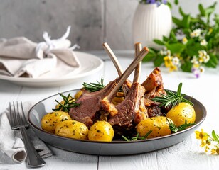 Lammbraten mit Fr&uuml;hlingskr&auml;utern