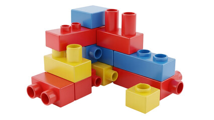 Obraz premium Colorful building blocks stack