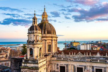 Cupola and Bell Tower of Sant&rsquo;Agata Cathedral