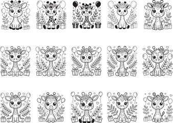 Cute Birthday Giraffe