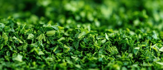 Obraz premium The Chopped Parsley Close-Up Showing Fresh Green Herb Texture and Vibrant Color
