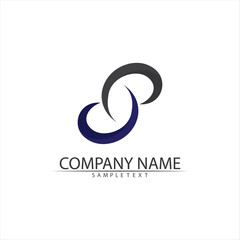 Fototapeta premium Business corporate S letter logo