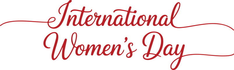 International women's day typography vector art and illustration. © Khadiza