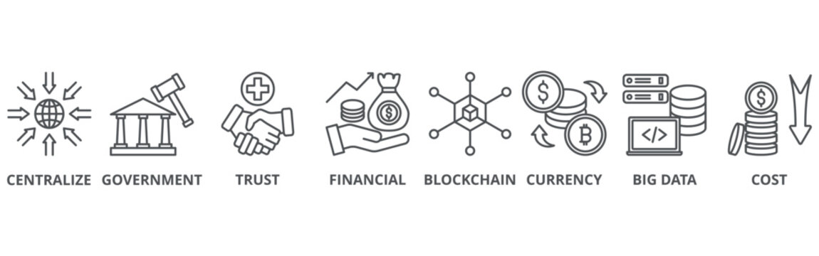 Cbdc banner web icon vector illustration concept