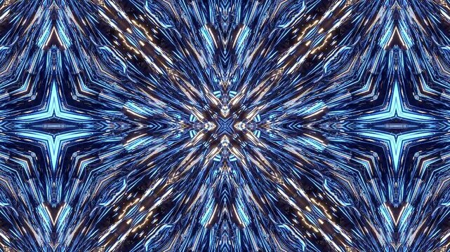Psychedelic kaleidoscope for psytrance festivals and trance music videos. Mesmerizing fractal patterns with spiritual mandala geometry. Perfect VJ loop. 4K quality.