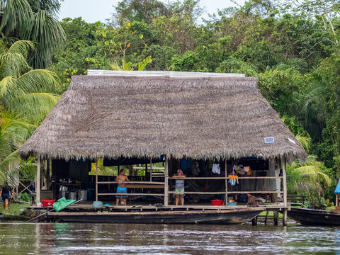 The second highest river level of the 21st century in a small village deep within the Pacaya Samiria Preserve, Peru