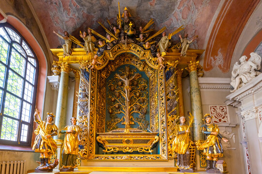 Interior of St. John the Baptist and St. John the Apostle and Evangelist, Vilnius, Lithuania