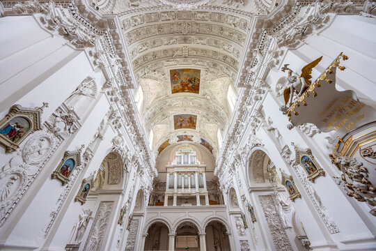 Interior of the Church of St. Peter and St. Paul, Vilnius, Lithuania