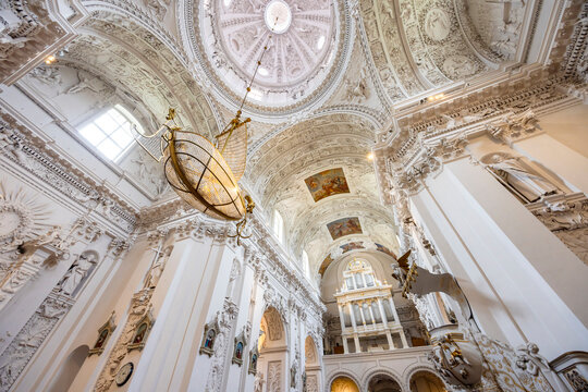 Interior of the Church of St. Peter and St. Paul, Vilnius, Lithuania
