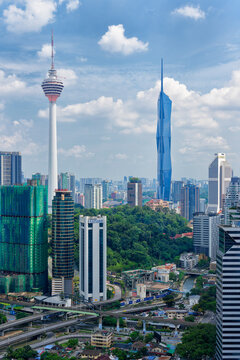 Kuala Lumpur city skyline, Malaysia, Asia