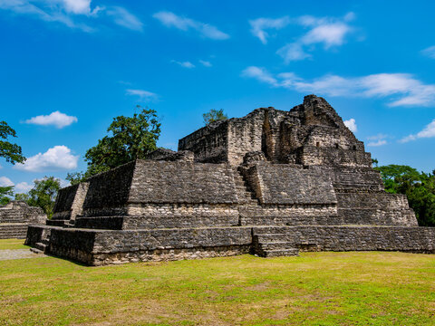 Temple of the Wooden Lintel, Plaza A, Caracol Archaeological Site, Cayo District, Belize