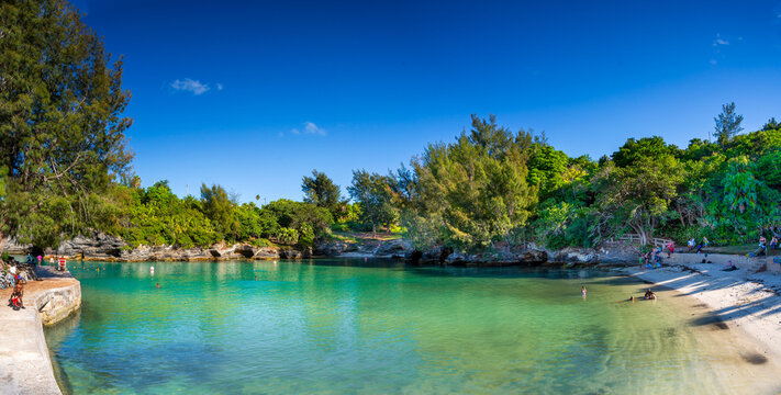 Admiralty House Park beach, Pembroke Parish, Bermuda, Atlantic, Central America