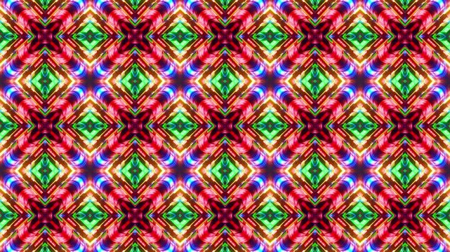 Kaleidoscope overlay for videos, streams, and content creation. Eye-catching animated background perfect for intros and stream scenes. Seamless loop. 4K.