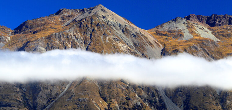 Cloud inversion over Lake Wakatipu, near Queenstown, South Island, New Zealand