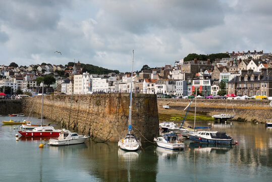 St Peter Port harbour, Guernsey Island, Bailiwick of Guernsey, United Kingdom