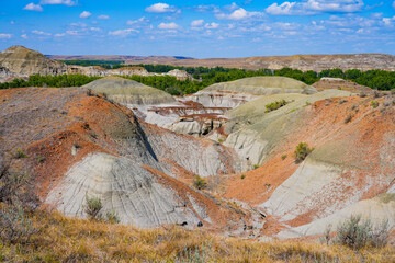 Obraz premium Badlands in the Dinosaur Provincial Park, Alberta, Canada
