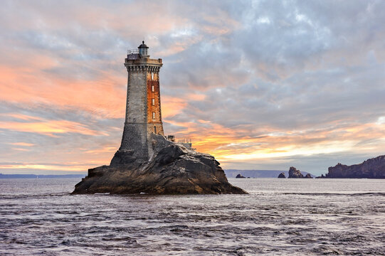 Lighthouse of La Vieille, Pointe du Raz, Cap Sizun, Finistere department, Brittany region, France