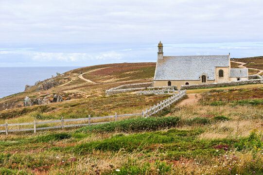 Saint-They chapel, Pointe du Van, Cap Sizun, Finistere department, Brittany region, France