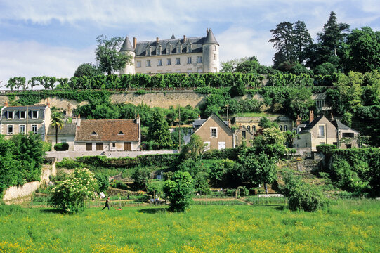 Chateau Moncontour, Vouvray, Loire valley near Tours, Indre-et-Loire department, Centre region, France, Europe