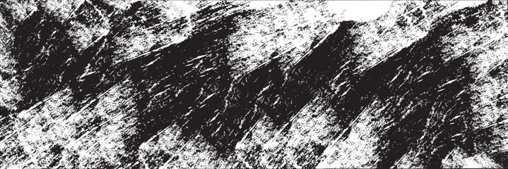 Obraz premium Dynamic diagonal brush stroke banner background. Hand drawn vector grainy brush stroke texture. Distress damaged edge vintage template with squiggle or expressive abstract bold smears.