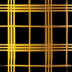 Gold colorful seamless grunge pattern featuring abstract shapes, doodles, scribbles, geometric elements, waves, lines