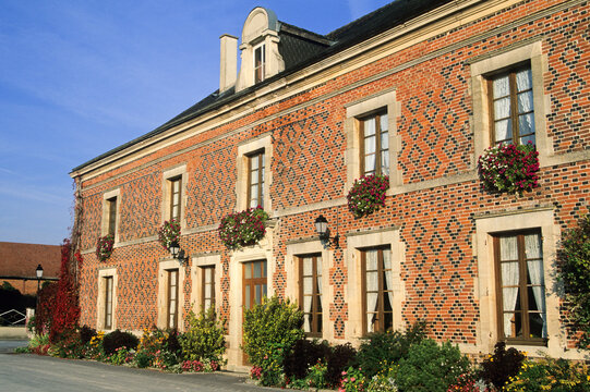 Village house at Baconnes, , Marne department, Champagne-Ardenne region, France, Europe