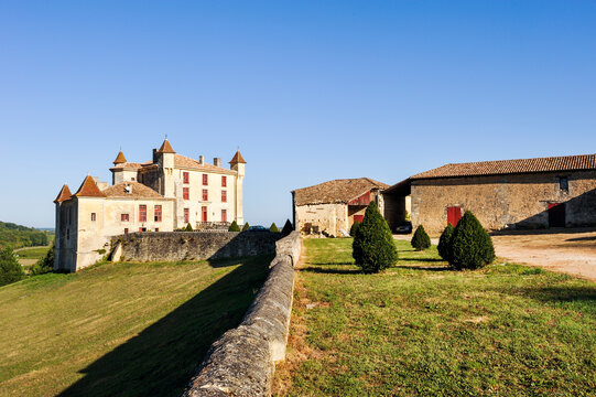 Feudal Castle of Monbadon, Monbadon-Puisseguin, Gironde department, Aquitaine region, south-western France, Europe