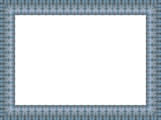 Blauer rechteckiger freigestellter Bilderrahmen