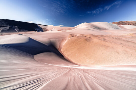 Rippled white dunes, Campo de Piedra Pomez, El Penon, Puna, Catamarca, Argentina
