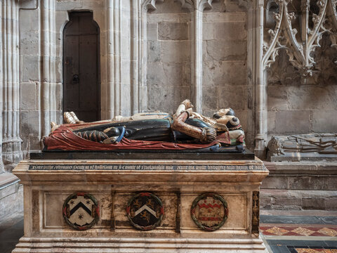 Denton tomb, Hereford Cathedral, Hereford, Herefordshire, England, UK