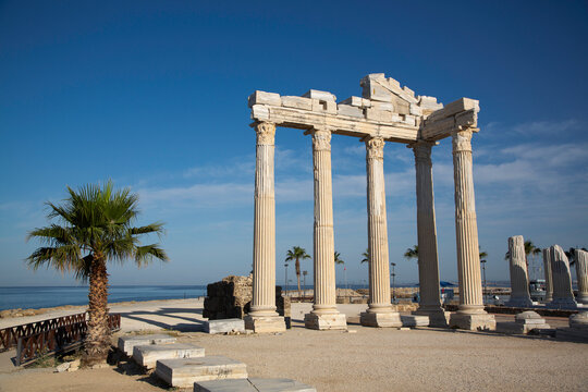 Temple of Apollo, 2nd Century AD, Side, Antalya, Turkey