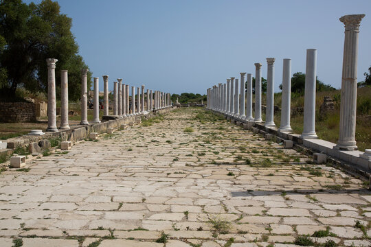 Colonnaded Roman Road, 2nd Century AD, Side, Antalya, Turkey