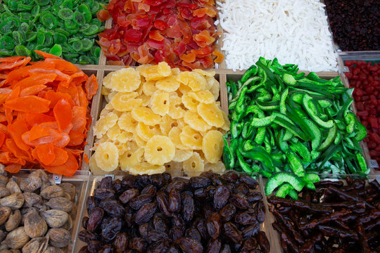 Food Display, For Sale, Side, Antalya, Turkey