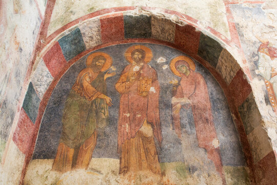 Frescoes, St Nickolas Church, 4th Century, Myra Acient City, Demre, Antalya, Turkey