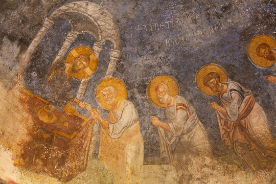 Frescoes, St Nickolas Church, 4th Century, Myra Acient City, Demre, Antalya, Turkey
