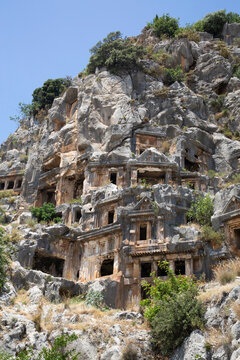 Lycian Rock Tombs, 4th Century BC, Myra Ancient City, Demre, Antalya, Turkey