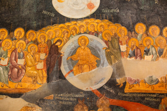 Bzantine Frescoes, Kariye Mosque (also Church of the Holy Savior of Chora), UNESCO, Istanbul, Turkey