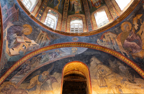 Bzantine Frescoes, Kariye Mosque (also Church of the Holy Savior of Chora), UNESCO, Istanbul, Turkey