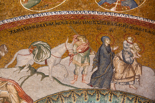 Bzantine Mosaics, Kariye Mosque (also Church of the Holy Savior of Chora), UNESCO, Istanbul, Turkey