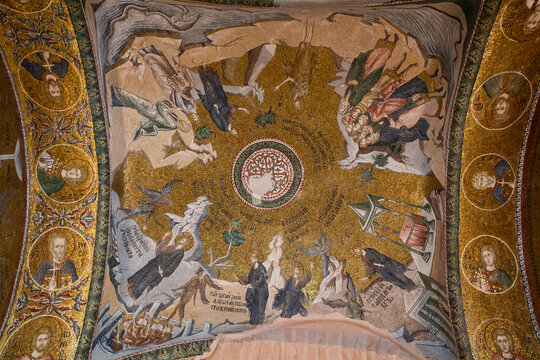 Bzantine Frescoes, Kariye Mosque (also Church of the Holy Savior of Chora), UNESCO, Istanbul, Turkey
