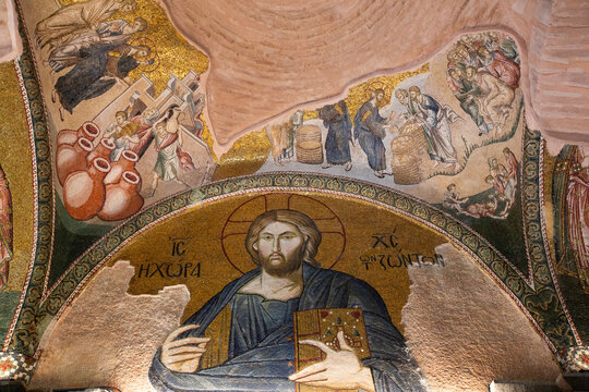 Bzantine Mosaics, Kariye Mosque (also Church of the Holy Savior of Chora), UNESCO, Istanbul, Turkey