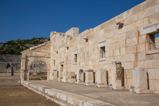 The Bouleuterion (Council House), 1st Century, Patara Ancient City (origins back to 5, 500 BC), Patara National Park, Antalya, Turkey